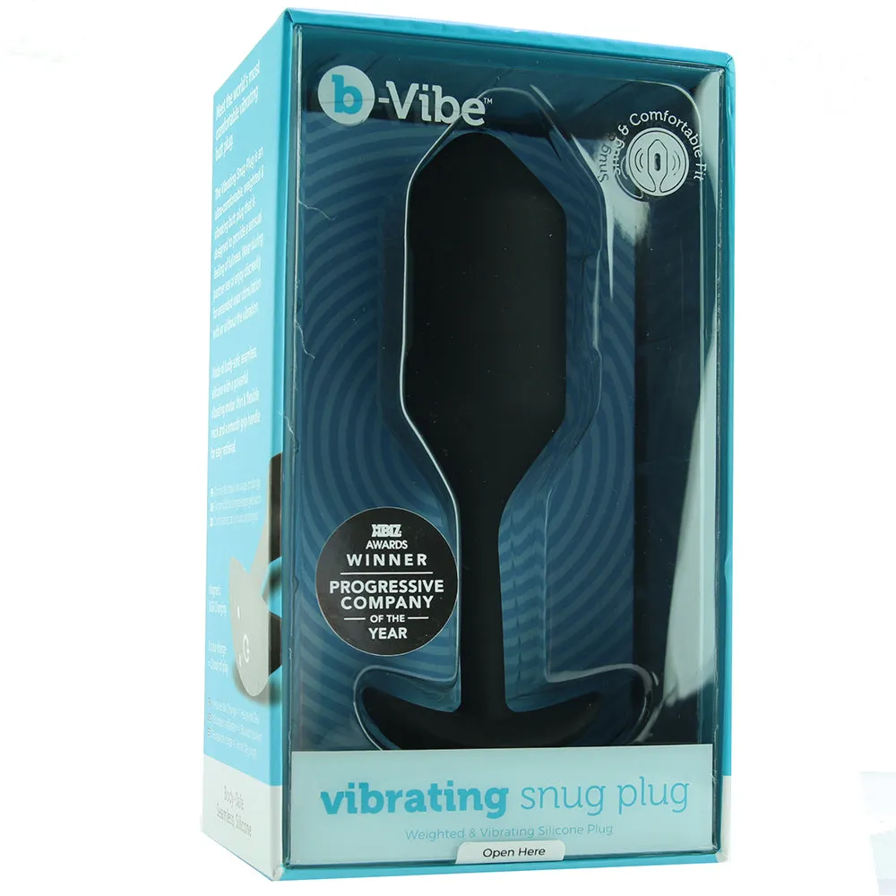 Vibrating Weighted Silicone Snug Plug
