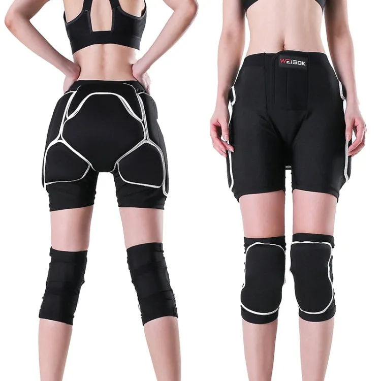 WEISOK Ski Pads Adult Roller Skating Hip Protector Protective Gear, Size: M (50-60kg)